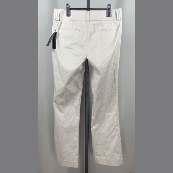 NEW Banana Republic Pants Womens 8 brown pin stripe sloan flare preppy classic - Picture 10 of 12